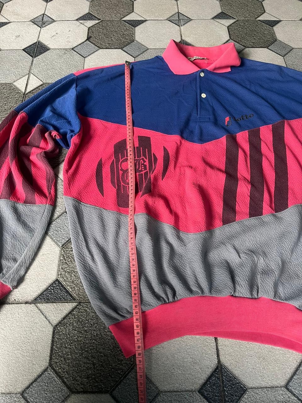 Japanese Brand 90s Lotto bright fleece pullover Size US L / EU 52-54 / 3 - 11 Thumbnail