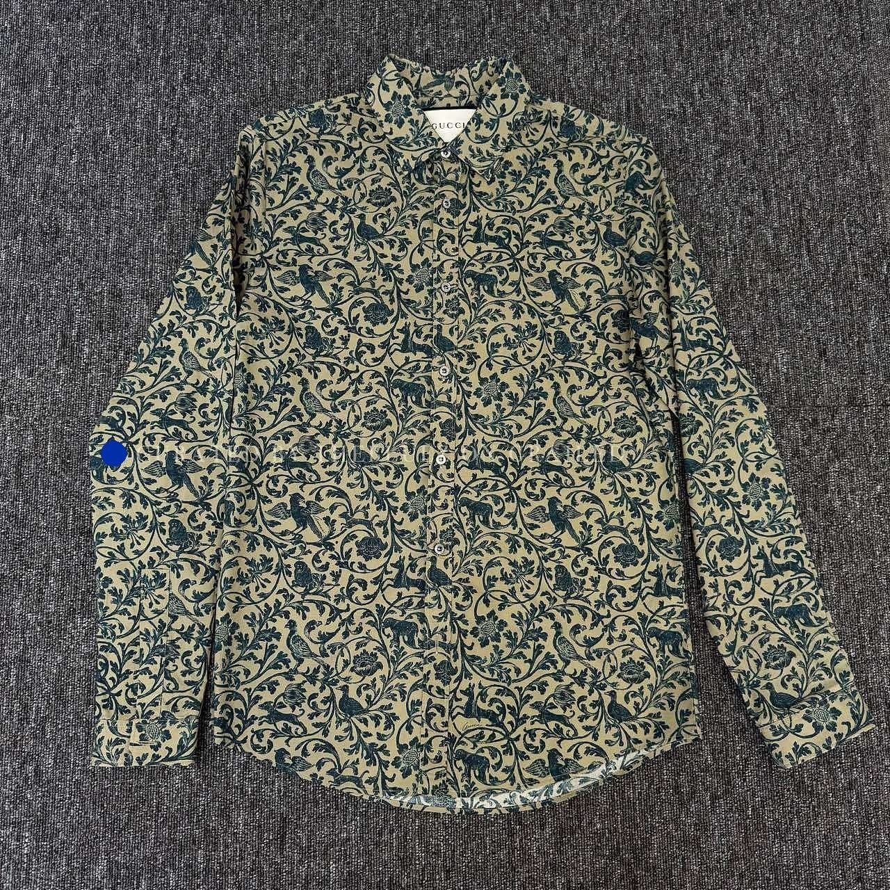 Gucci Floral Pattern Button Up Shirt Size US S / EU 44-46 / 1 - 1 Thumbnail