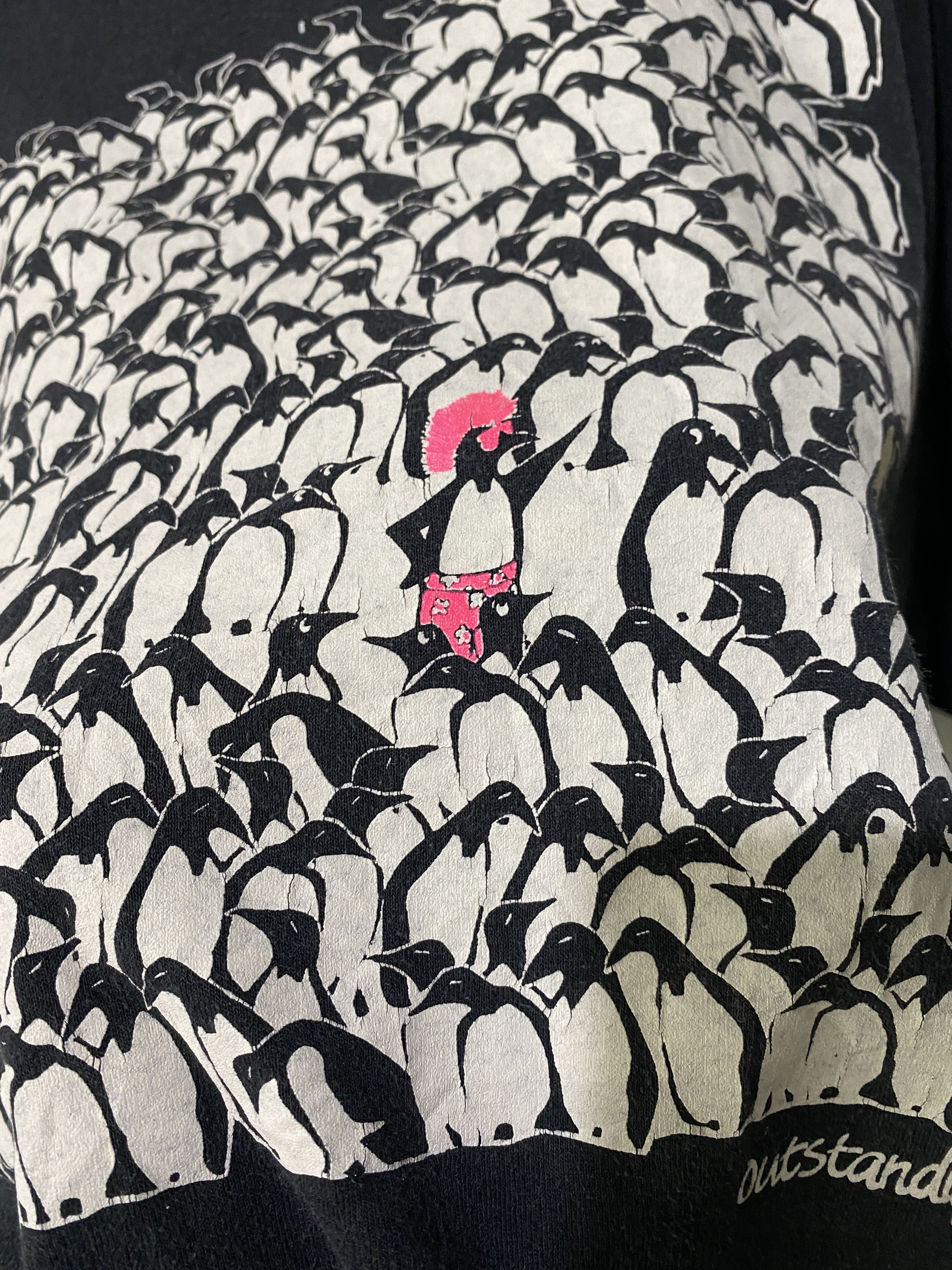 Vintage Vintage 90s Punk Penguin Shirt Size US XXL / EU 58 / 5 - 3 Thumbnail