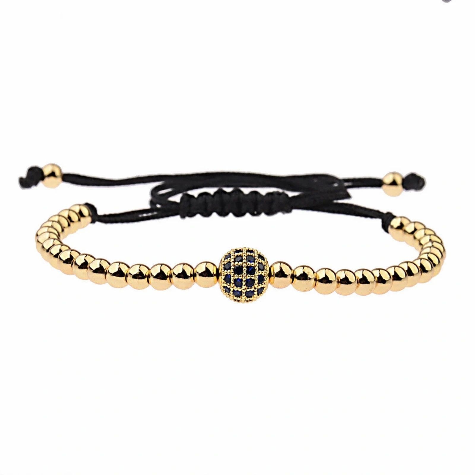Jewelry 🔴 Bracelet - Yellow Gold Globe Pavé Size ONE SIZE - 1 Preview