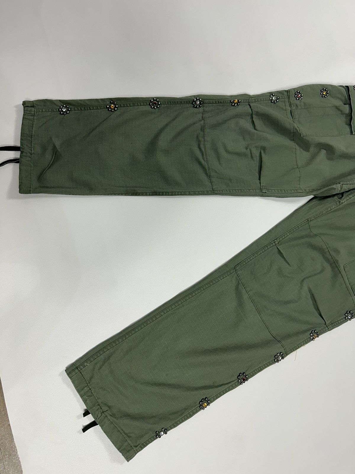 Japanese Brand Mustang Ranch Olive Cargo Pants Size US 30 / EU 46 - 3 Thumbnail