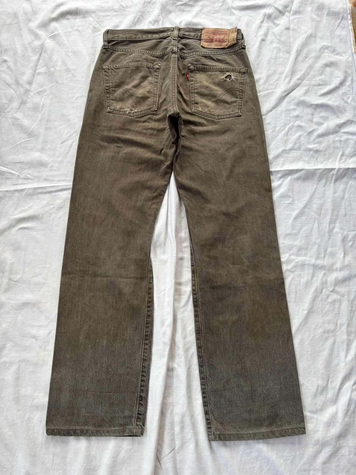 If Six Was Nine THRASHED Rusty Brown Levis 501 Distress Denim Rick Owens Size US 30 / EU 46 - 8 Thumbnail
