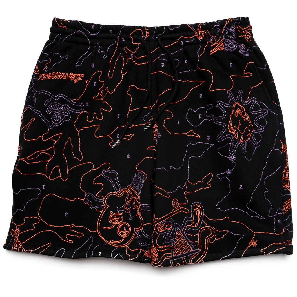 image of Icecream Painted By Number Short in Black, Men's (Size 36)