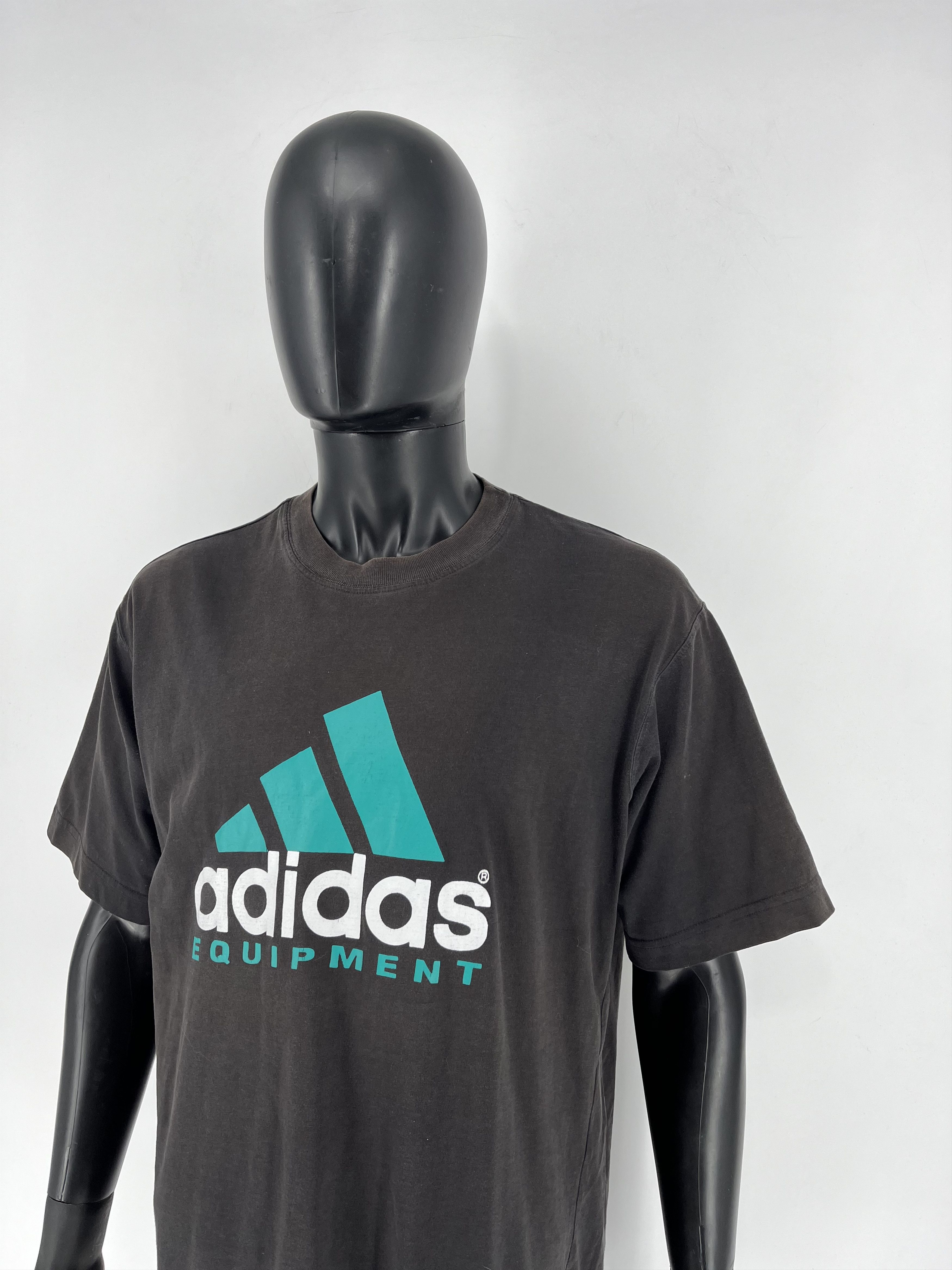 Adidas Adidas Equipment Vintage 90s Faded Sun Spell Out Tshirt Y2K Size US L / EU 52-54 / 3 - 4 Thumbnail