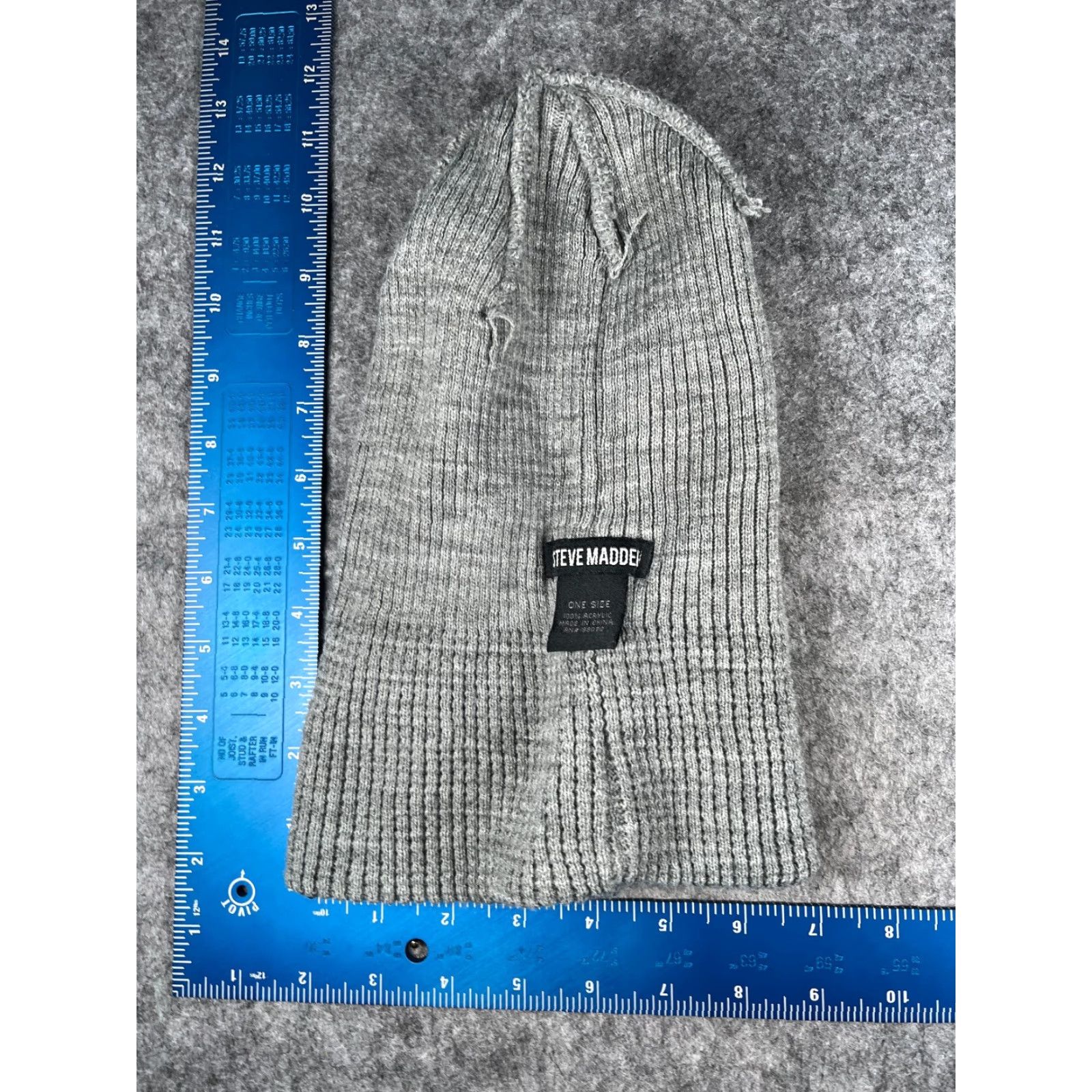 Steve Madden Steve Madden Hat Women One Size Gray Knit Acrylic Ski Womens Size ONE SIZE - 6 Thumbnail