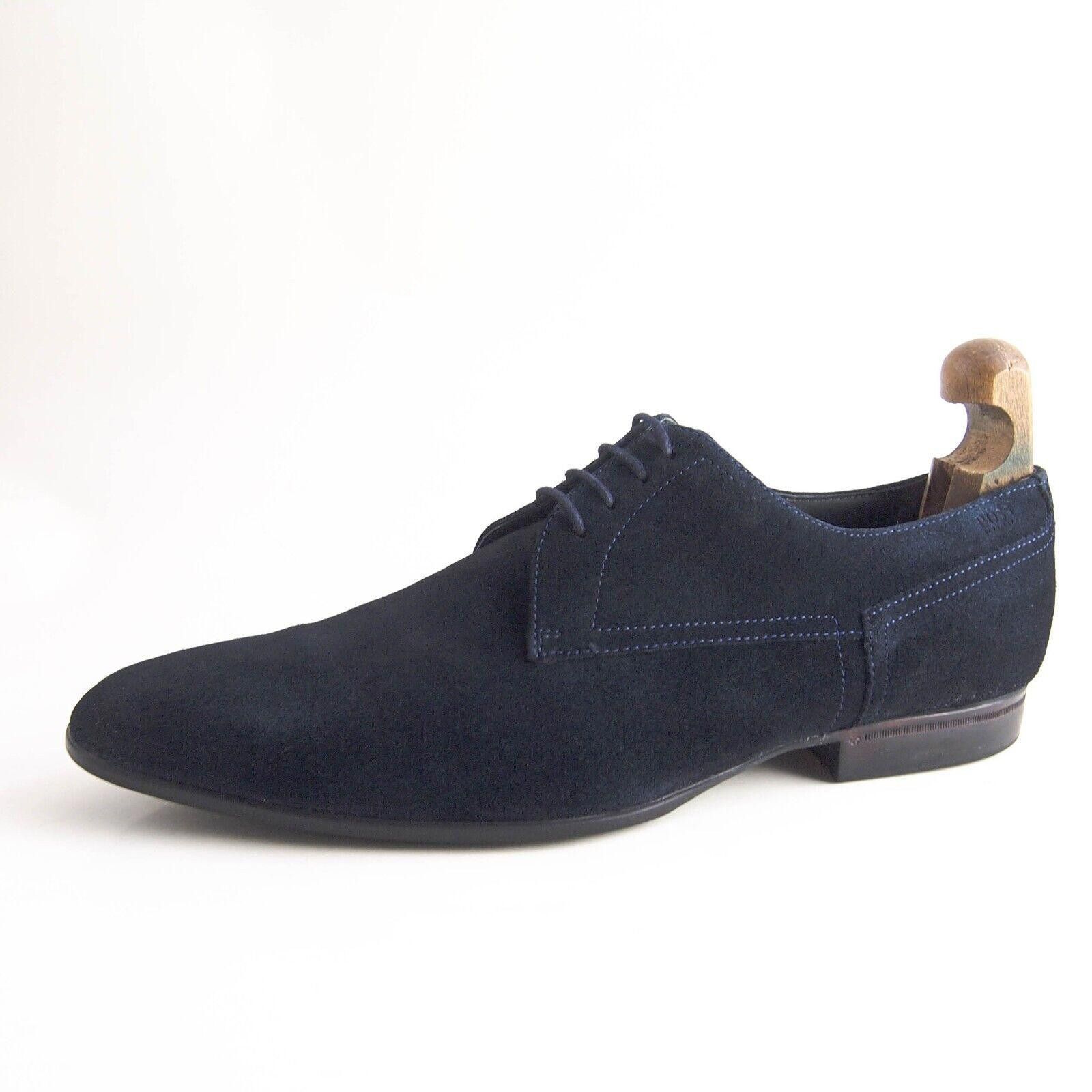 Hugo Boss Hugo Boss Derby Oxfords Blue Suede Mens EU 44.5 US 11.5 $520 Size US 11.5 / EU 44-45 - 2 Thumbnail