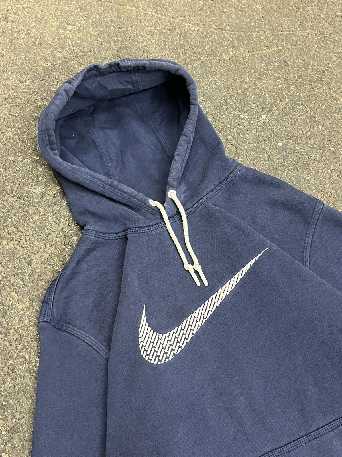 Nike × Vintage Nike big swoosh hoodie vintage hype rare sporty y2k Size US XL / EU 56 / 4 - 5 Thumbnail