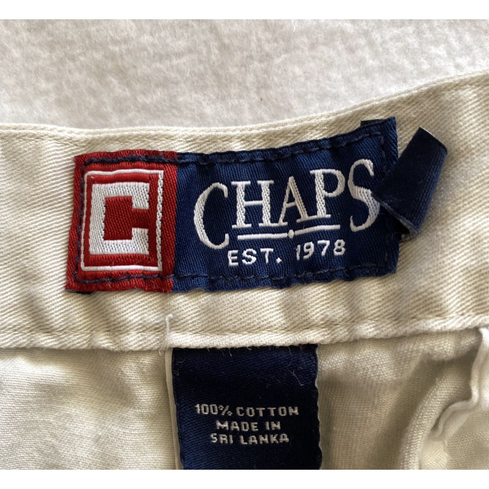 Chaps Chaps Chino Pants Men’s 36x32 Beige Regular Cotton Khakis Casual Pants Mens Beige 36 32 Inseam Size US 36 / EU 52 - 5 Thumbnail