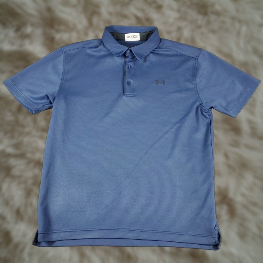 Under Armour Under Armour Polo Shirt Mens M Blue Polo Shirts Men's Modern Logo Size US M / EU 48-50 / 2 - 1 Thumbnail