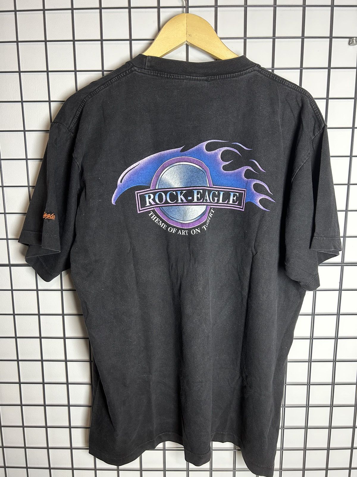 Harley Davidson × Vintage × West Coast Choppers Vintage 1990's Rock Eagle Single Stitch Tee Shirt Choppers Size US XL / EU 56 / 4 - 3 Thumbnail