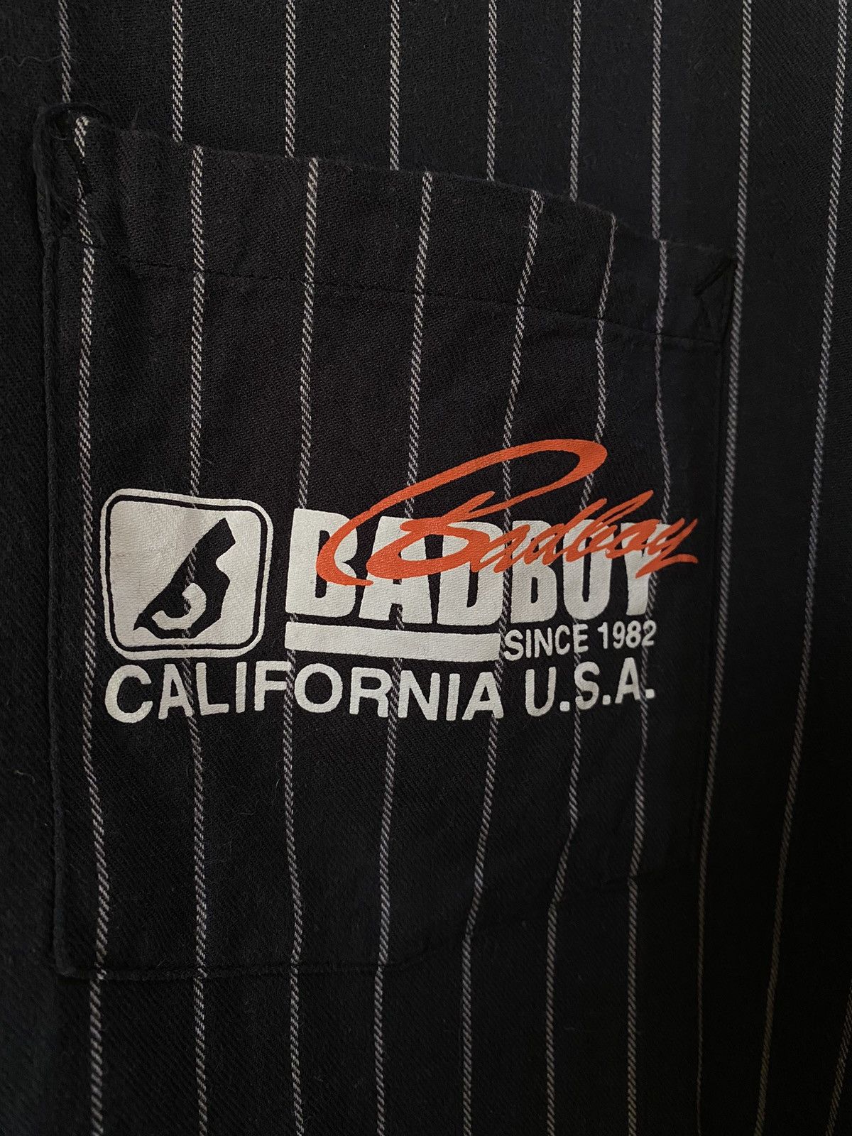 If Six Was Nine 2000s BADBOY CALIFORNIA USA STRIPE BUTTON UP SHIRT - LGB Size US XXL / EU 58 / 5 - 3 Thumbnail