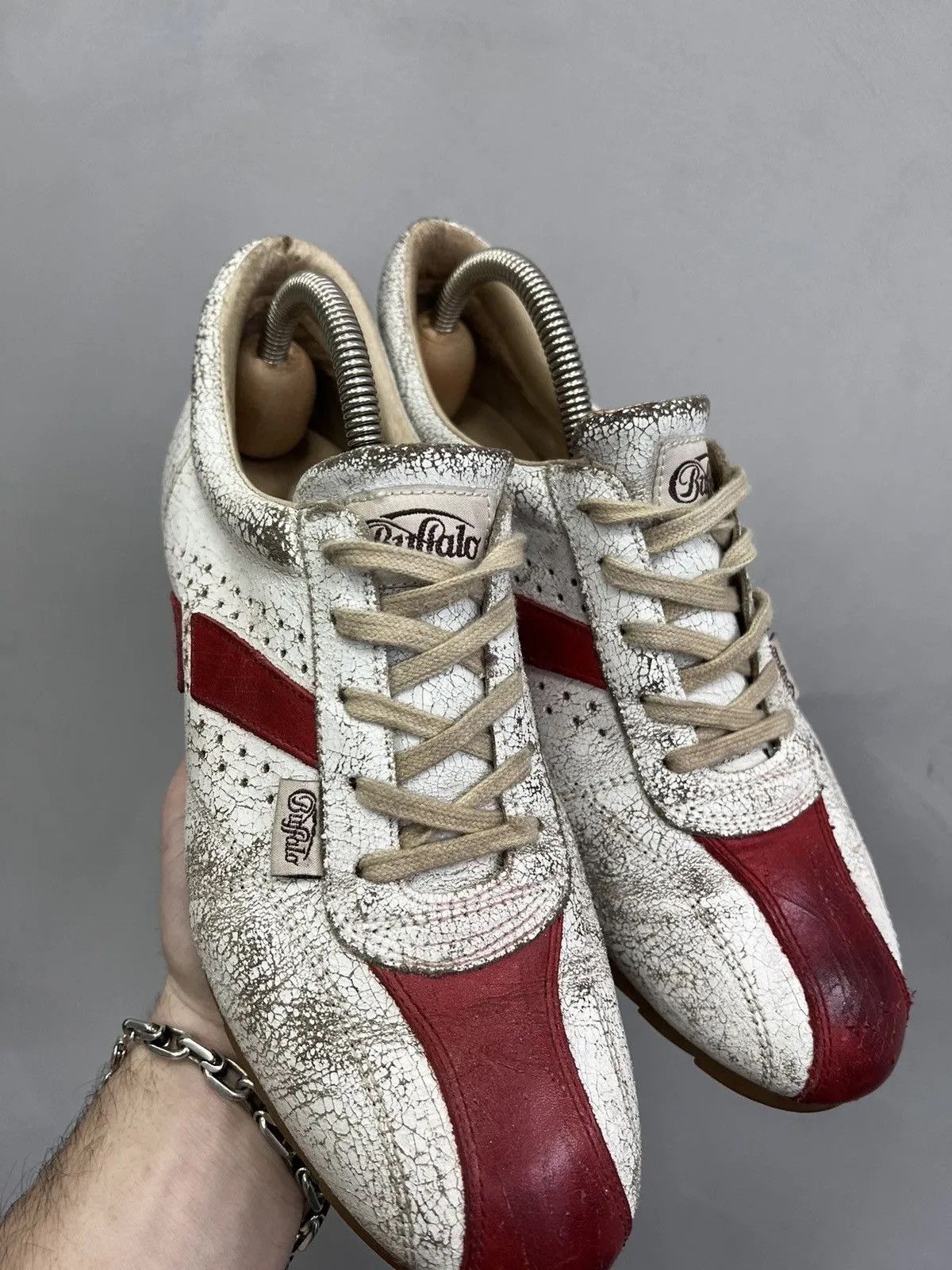 Buffalo London Archival distressed leather low guidi style buffalo y2k Size US 8 / EU 41 - 3 Thumbnail