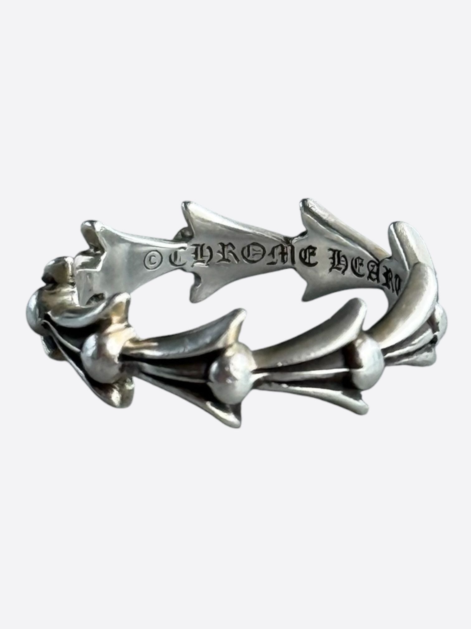 Chrome Hearts Chrome Hearts Silver Cross Tail Ring Size ONE SIZE - 1 Thumbnail