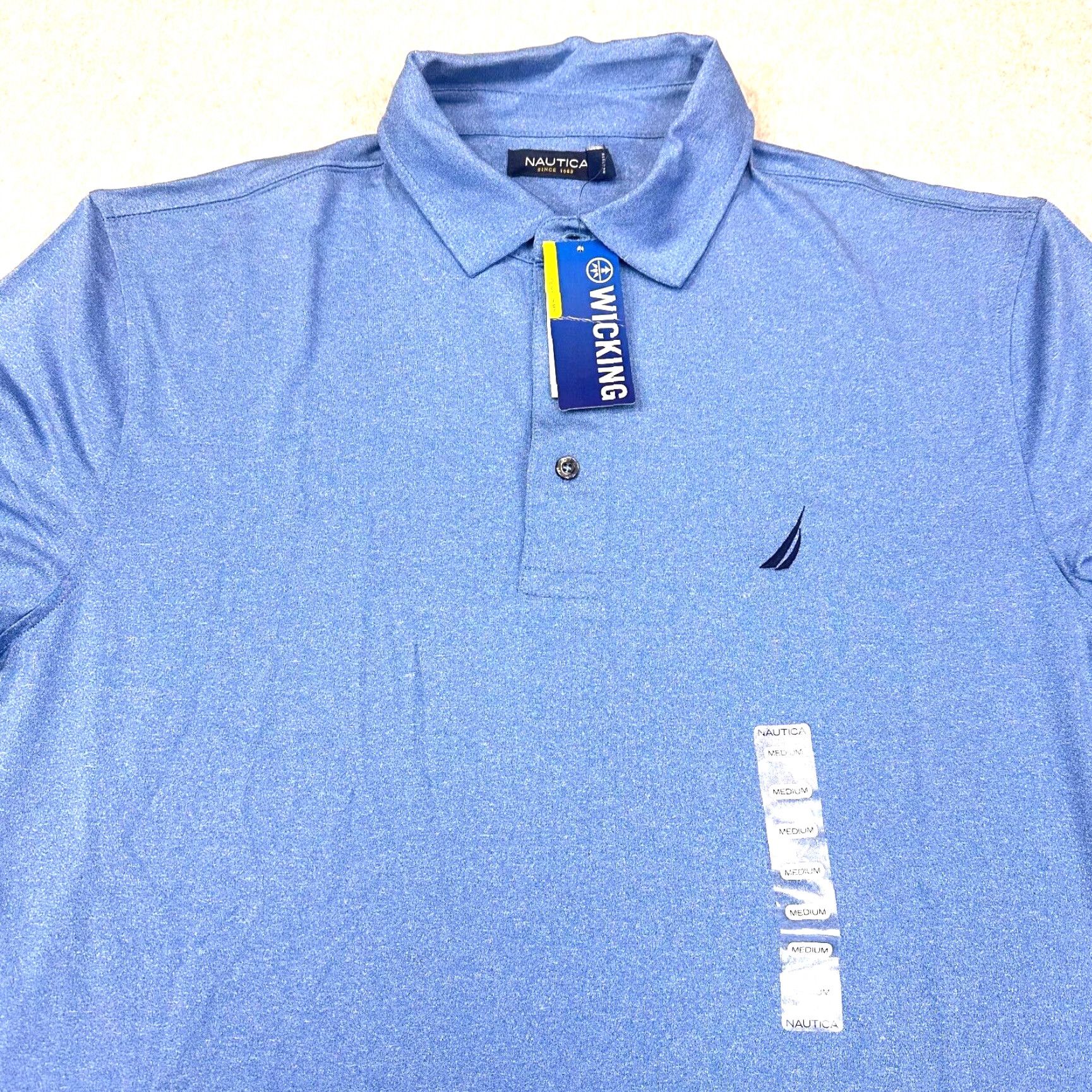 Nautica Nautica Performance Polo Shirt Mens Medium Blue Size US M / EU 48-50 / 2 - 3 Thumbnail