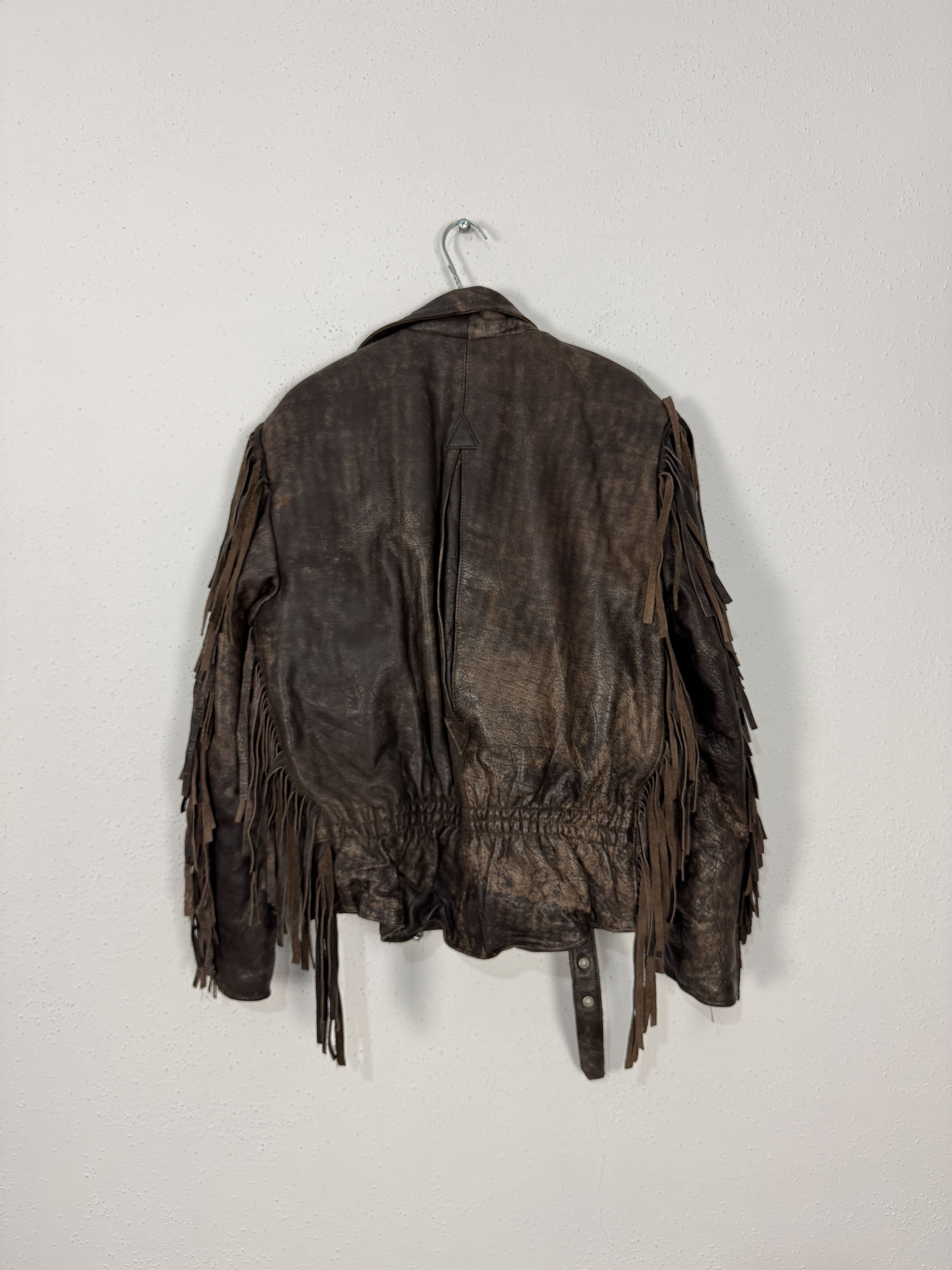 Vintage Vintage 90s Buffalo leather biker ramones jacket 48 M Size US M / EU 48-50 / 2 - 2 Thumbnail
