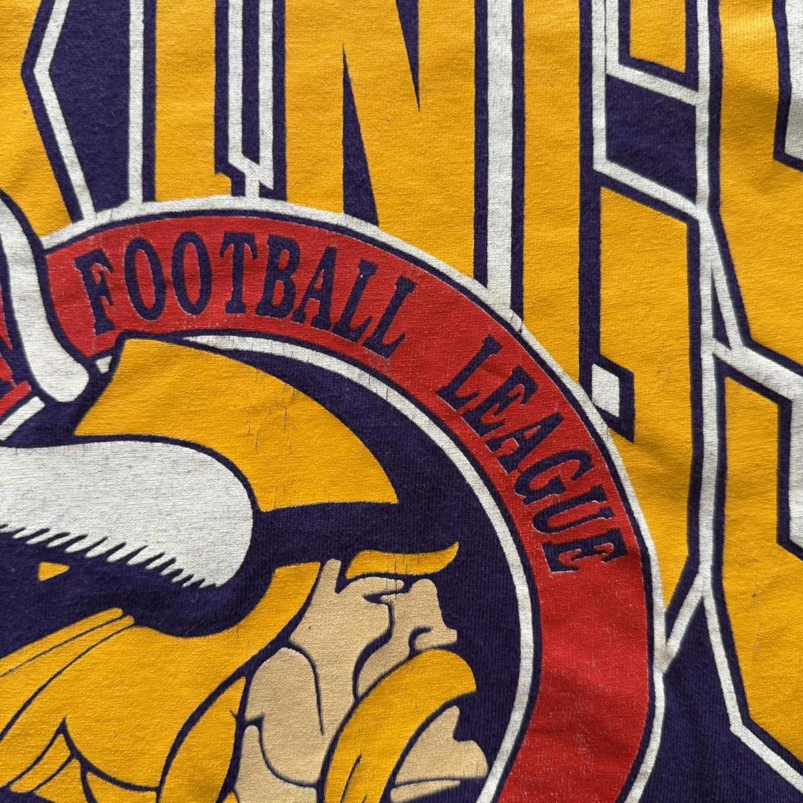 Other NFL Minnesota Vikings Trench Ultra VTG 90s Mens Cotton T Size US L / EU 52-54 / 3 - 3 Thumbnail