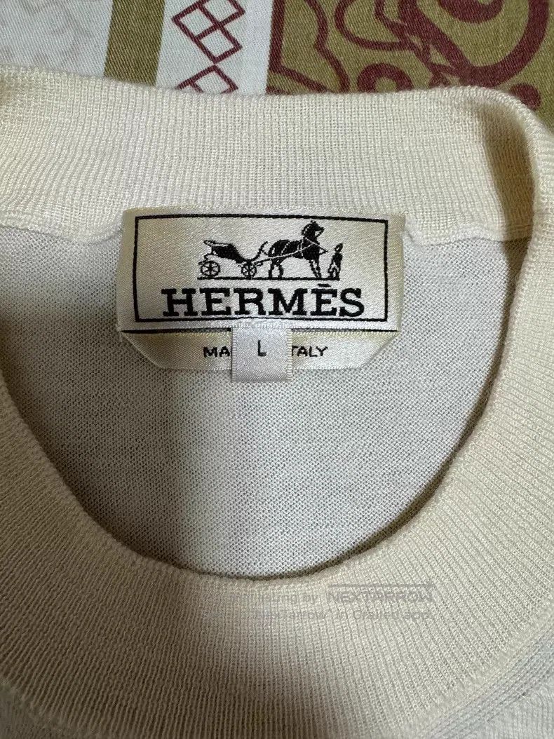 Hermes Hermes Cashmere short-sleeved, knit short-sleeved. 80% cas Size US L / EU 52-54 / 3 - 6 Thumbnail
