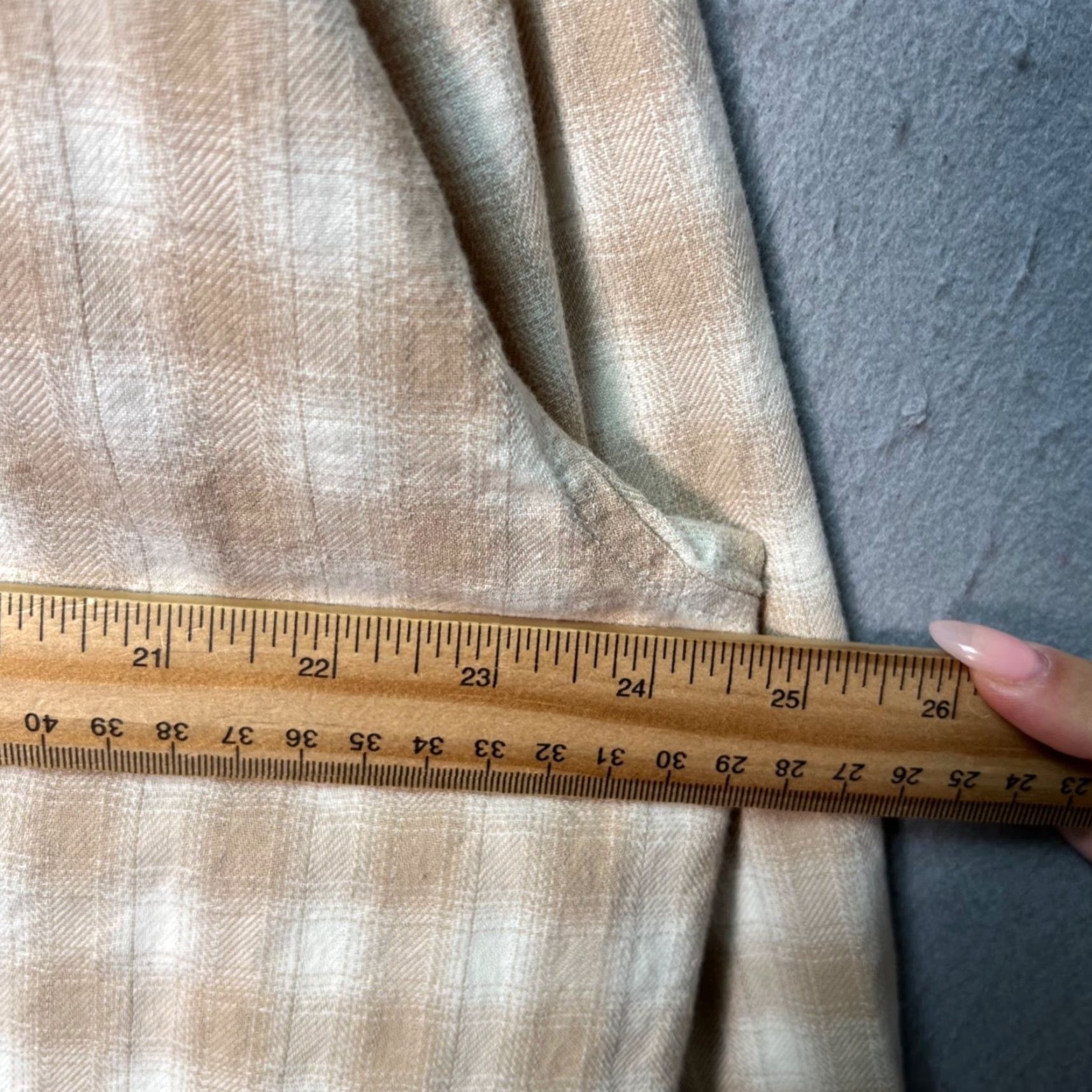 Pacsun PacSun Beige & White Plaid Cotton Button-Up Shirt Mens XL Size Size US XL / EU 56 / 4 - 5 Thumbnail