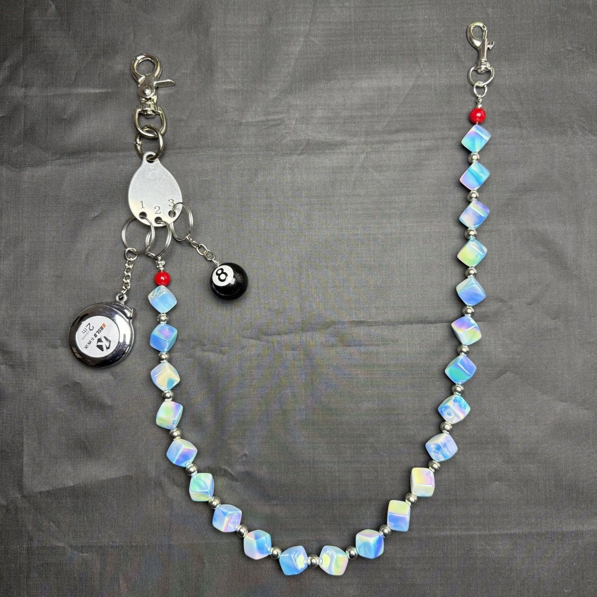 Other Two-Color Wide Square Beads Pant Chain Accessories Size ONE SIZE - 1 Thumbnail