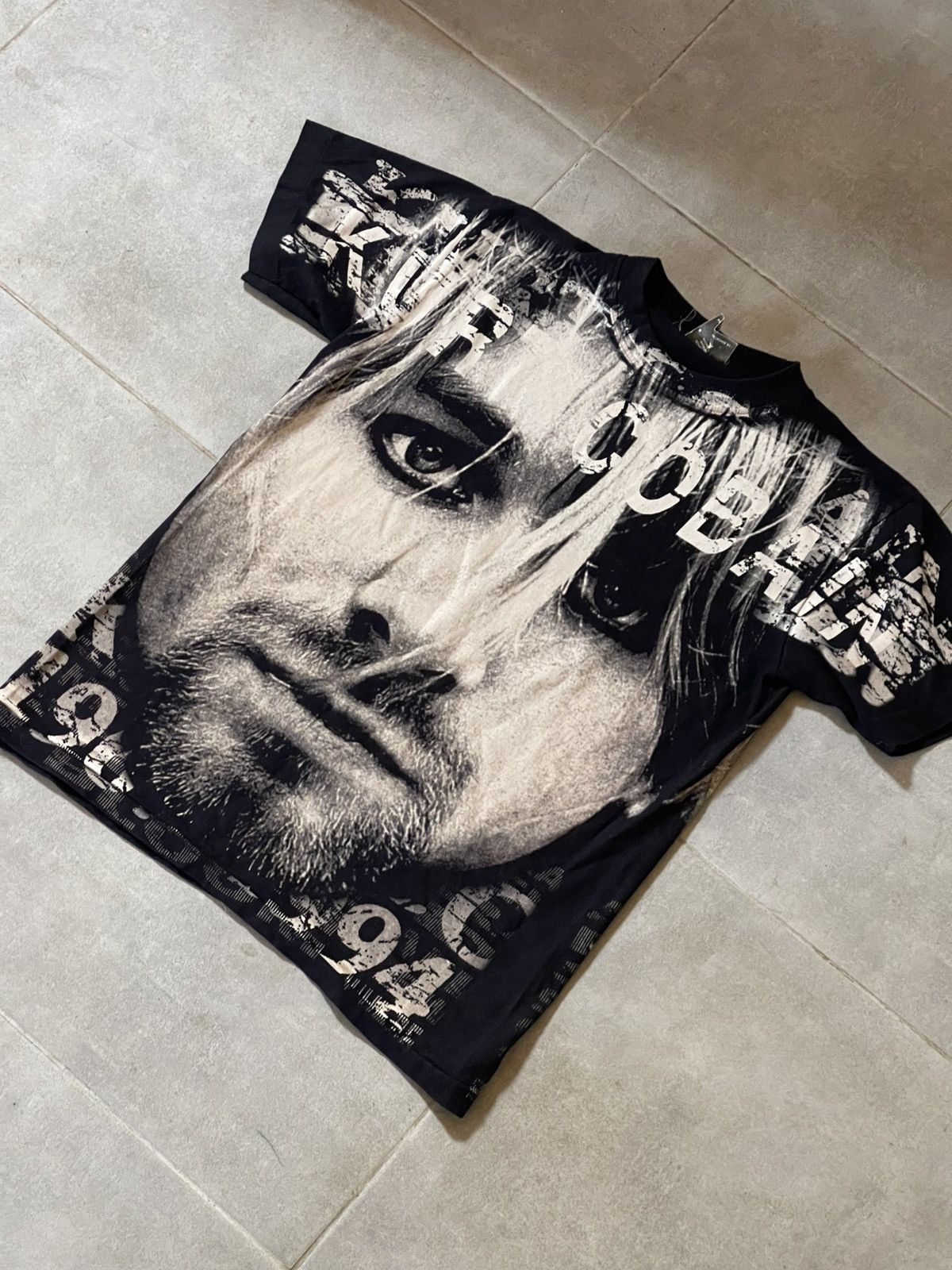 Nirvana 1994 Kurt Cobain Nirvana Memorial tee vintage single stitch Size US M / EU 48-50 / 2 - 6 Thumbnail
