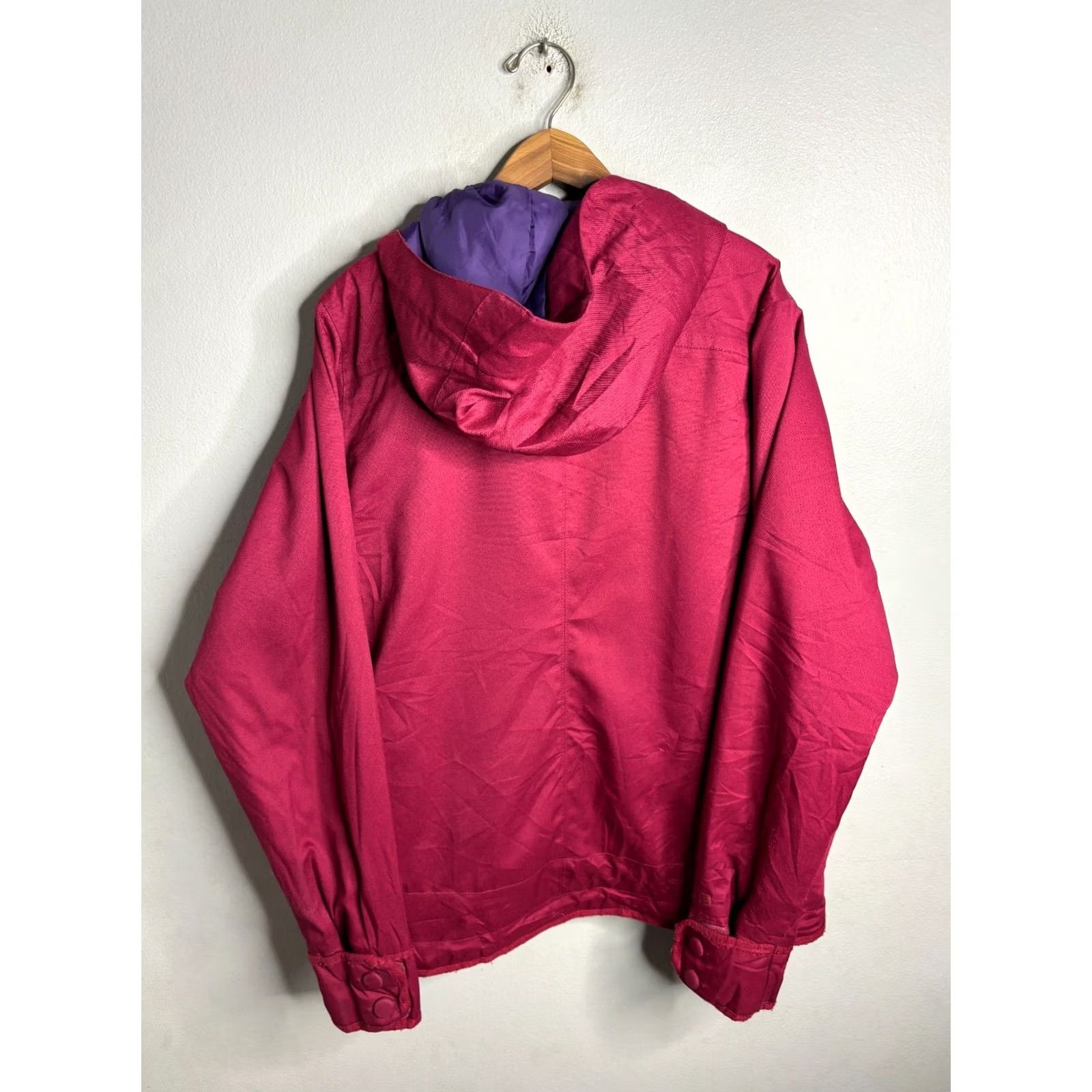 Burton Burton Jet Set Insulated Jacket Women XL Maroon Red Snowboard Winter Zip Hooded Pockets 8/10 Jacket Size XL / US 12-14 / IT 48-50 - 6 Thumbnail