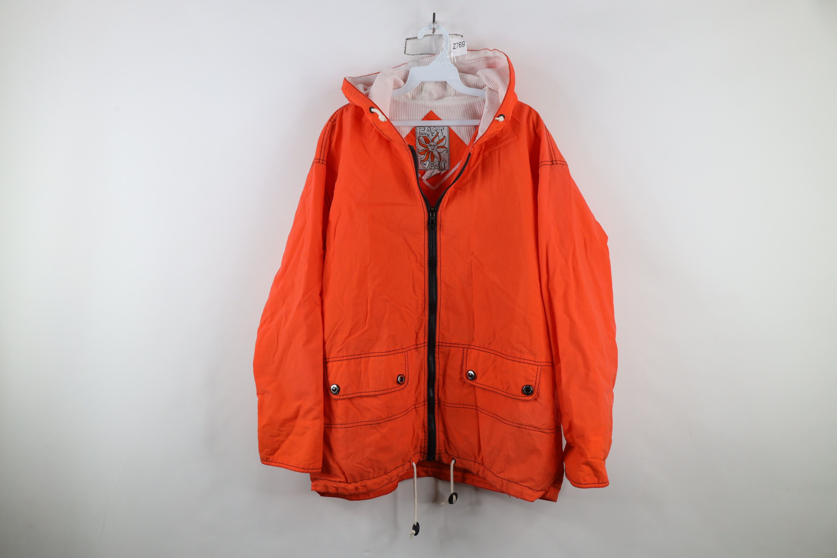 Vintage Vintage 90s Streetwear Baggy Fit Hooded Windbreaker Jacket Size S / US 4 / IT 40 - 1 Thumbnail