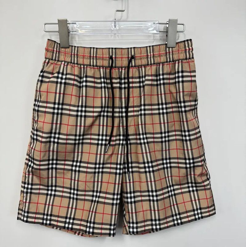 Burberry Burberry Brown Checkered Men's Shorts Size US 26 / EU 42 - 1 Thumbnail