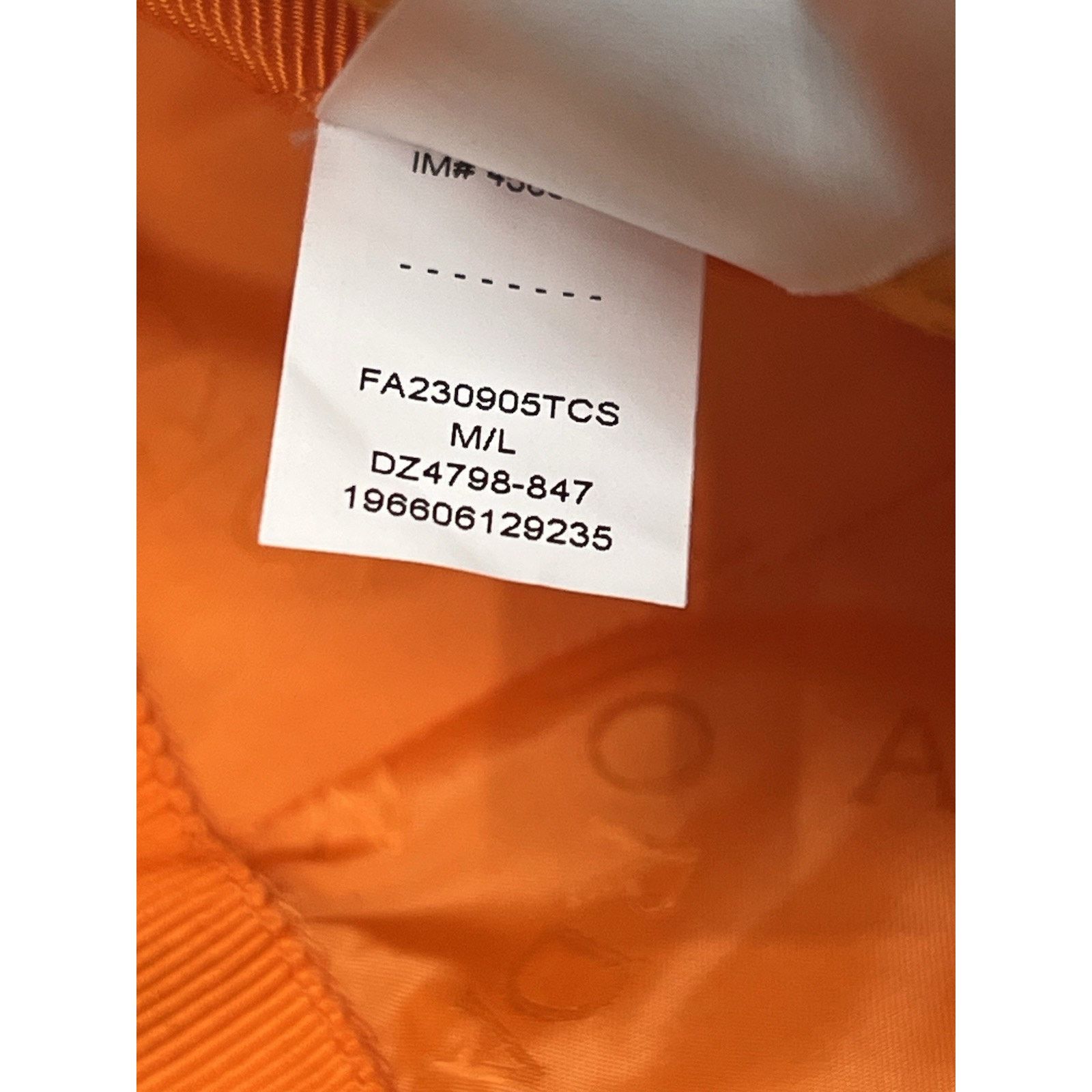 Jordan Brand Jordan Wings Collection Orange Bucket Hat Made In Italy M/L Size ONE SIZE - 7 Thumbnail