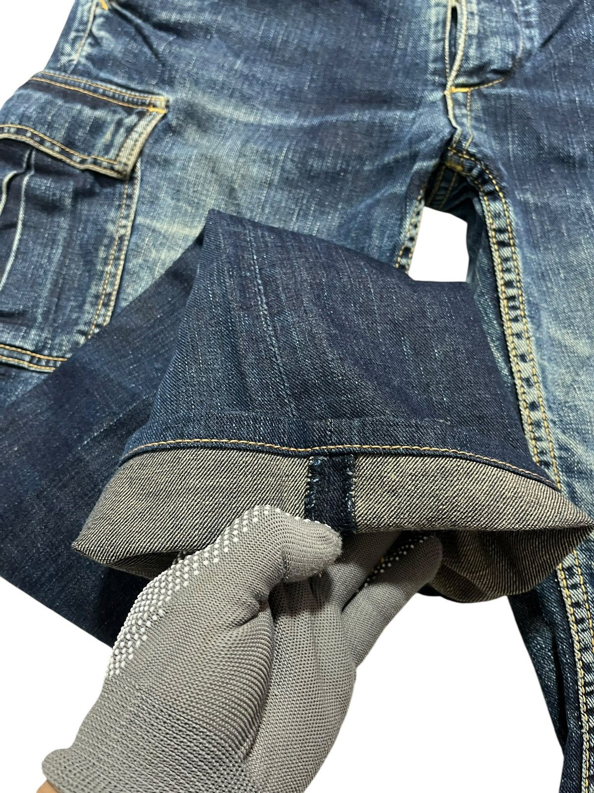 Japanese Brand × TMT × Vintage TMT JAPANESE BRAND DENIM CARGO JEANS Size US 34 / EU 50 - 6 Thumbnail