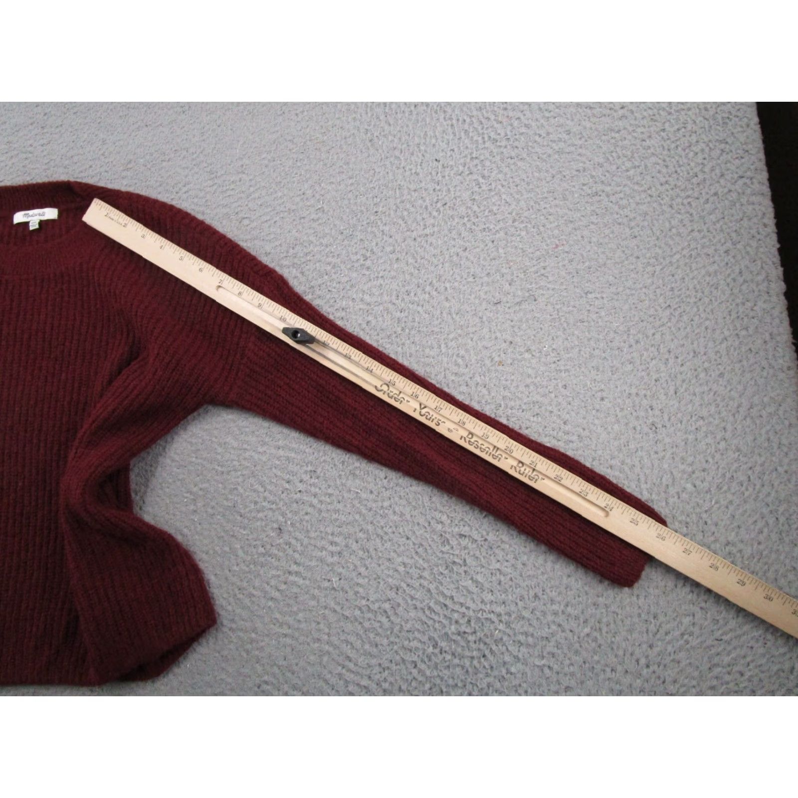 Madewell Madewell Sweater Pullover Women's 2XS Alpaca Red Lightweight Knit Casual Winter Fall Size XXS / US 00 / IT 34 - 7 Thumbnail