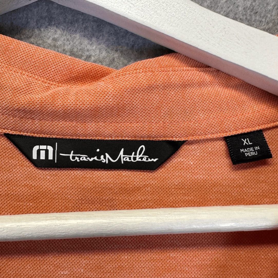 TravisMathew Travis Mathew Polo Shirt Men XL Golf Pale Orange Performance Stretch Shirt Size US XL / EU 56 / 4 - 2 Thumbnail