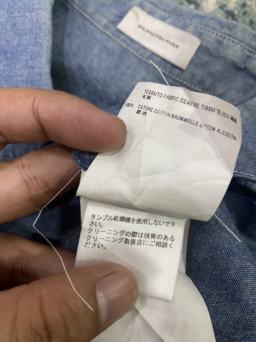 Balenciaga AW09 Balenciaga Paris Faded Hidden Pocket Denim Shirt Size US L / EU 52-54 / 3 - 4 Thumbnail