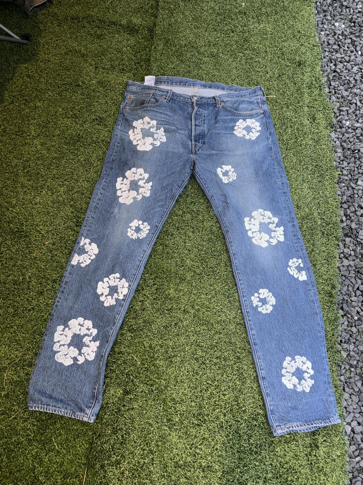 Denim Tears Cotton Wreath Jeans | Grailed