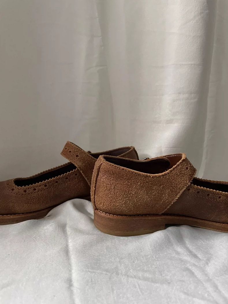 Comme des Garcons Comme des Garçons Craftsman Leather Mary Jane Brown Low Top Size US 7.5 / IT 37.5 - 4 Thumbnail