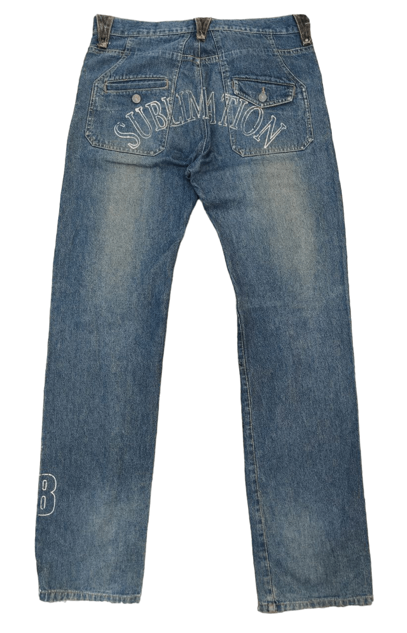 In The Attic In The Attic Poem Punk Distressed Denim Size US 34 / EU 50 - 7 Thumbnail
