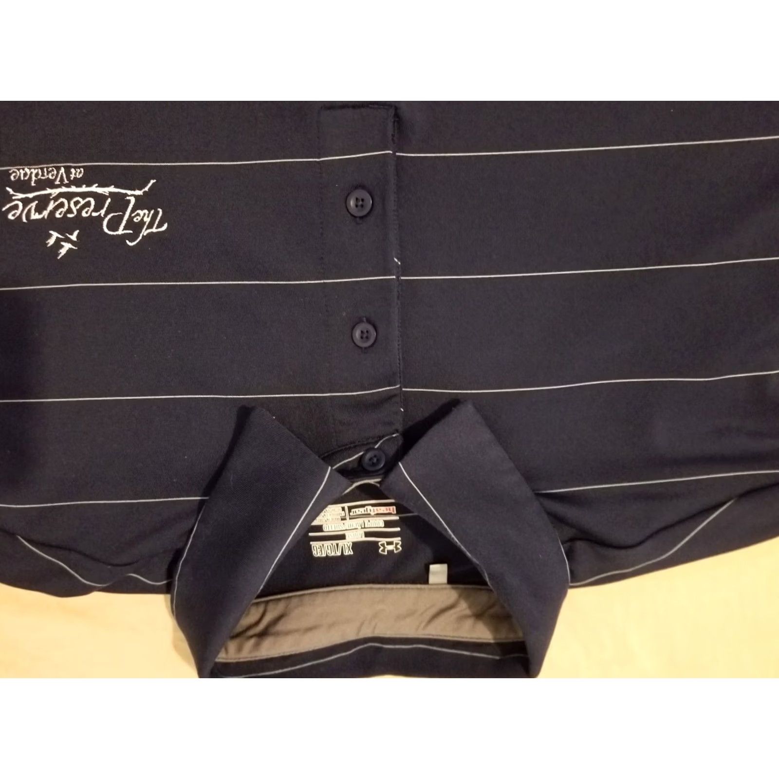 Under Armour Mens Under Armour Polo Shirt XL Navy Blue Athletic Golf Size US XL / EU 56 / 4 - 2 Thumbnail