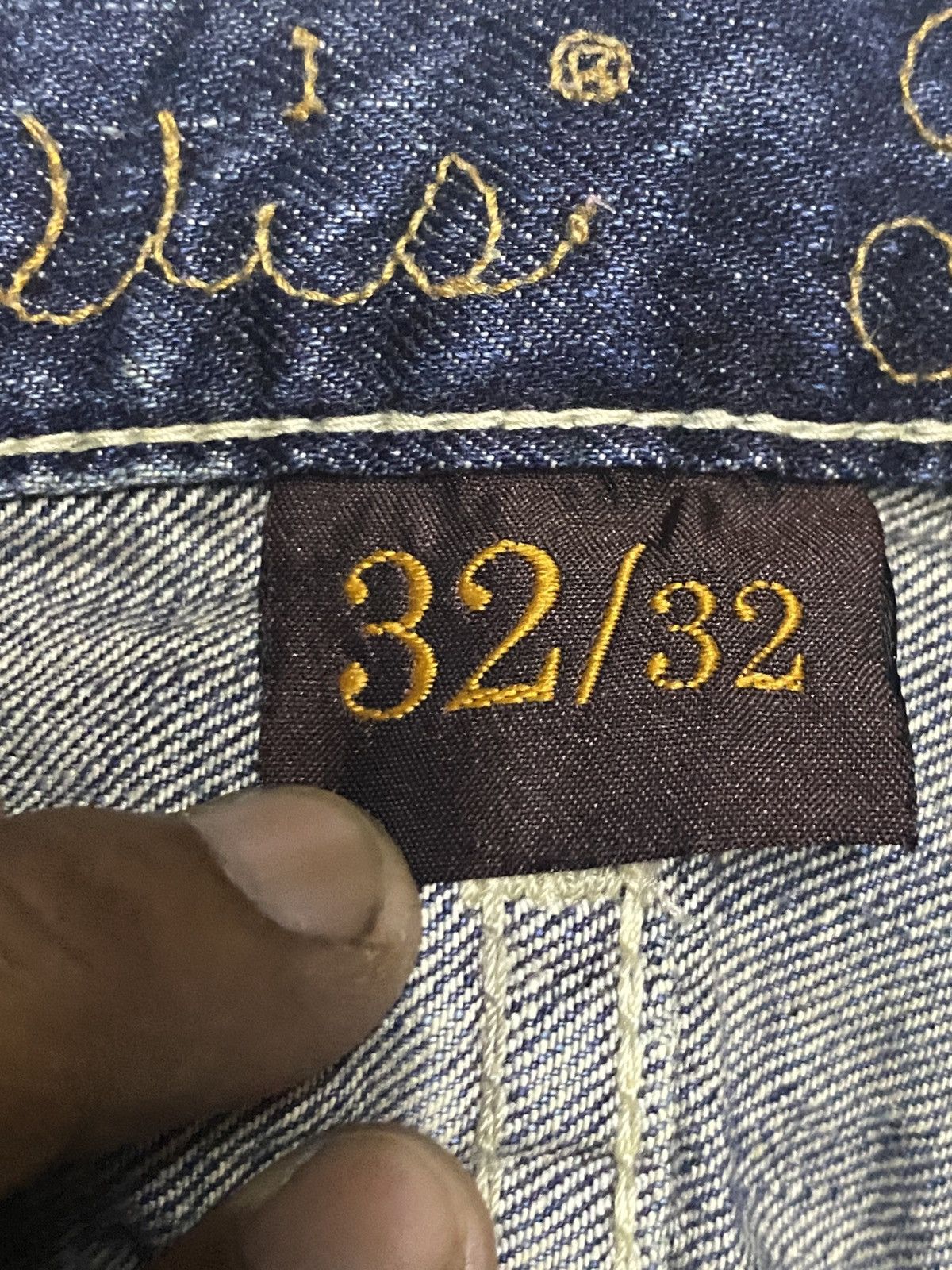 Levi's Levis 202 Vietnam Crazy Wash Distressed Buckle Back Jeans Size US 33 - 13 Thumbnail