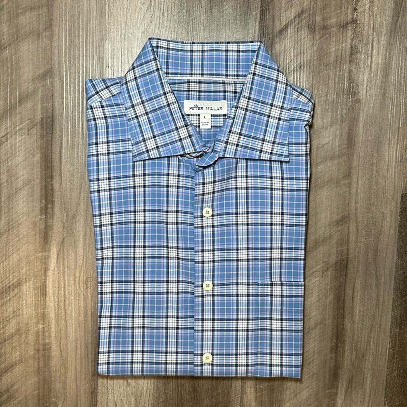 Peter Millar Peter Millar Long Sleeve Button Down - Large Size US L / EU 52-54 / 3 - 1 Thumbnail