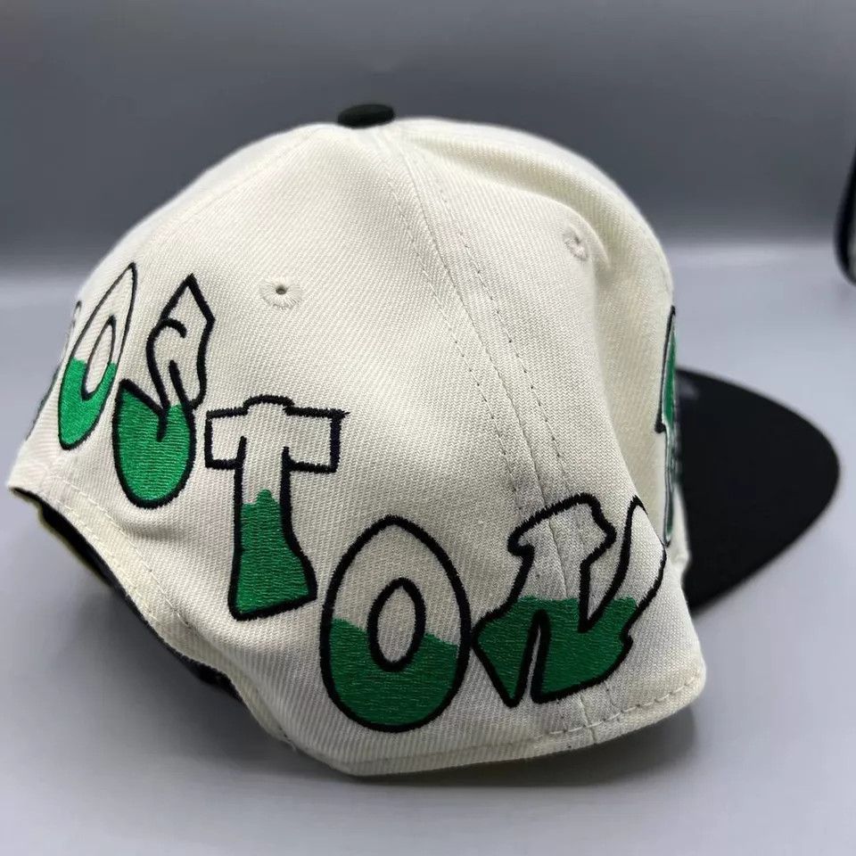 New Era × Vintage Boston Celtics Hat Men Graffiti Retro Snap Back A-Frame Size ONE SIZE - 7 Thumbnail