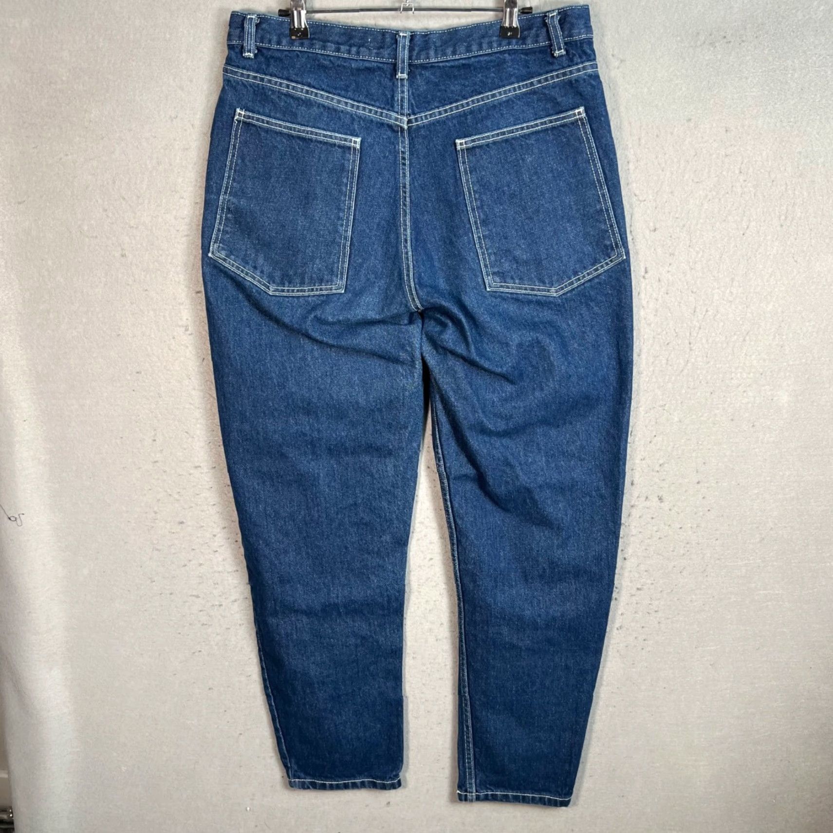 Vintage Gravel & Gold Womens Size 32 High-Waisted Tapered Barrel Leg Denim Jeans Size 24" / US 00 / IT 34 - 2 Thumbnail