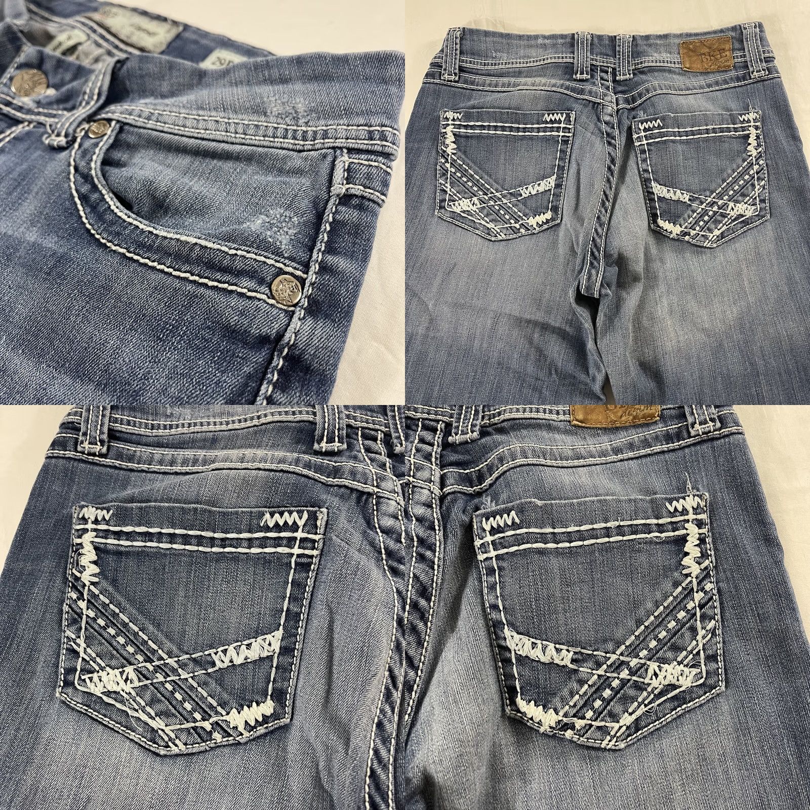Vintage BKE Harper Jeans Bootcut Denim 29R Women Regular 29 Blue 5-Pocket Stretch Size 29" - 9 Thumbnail