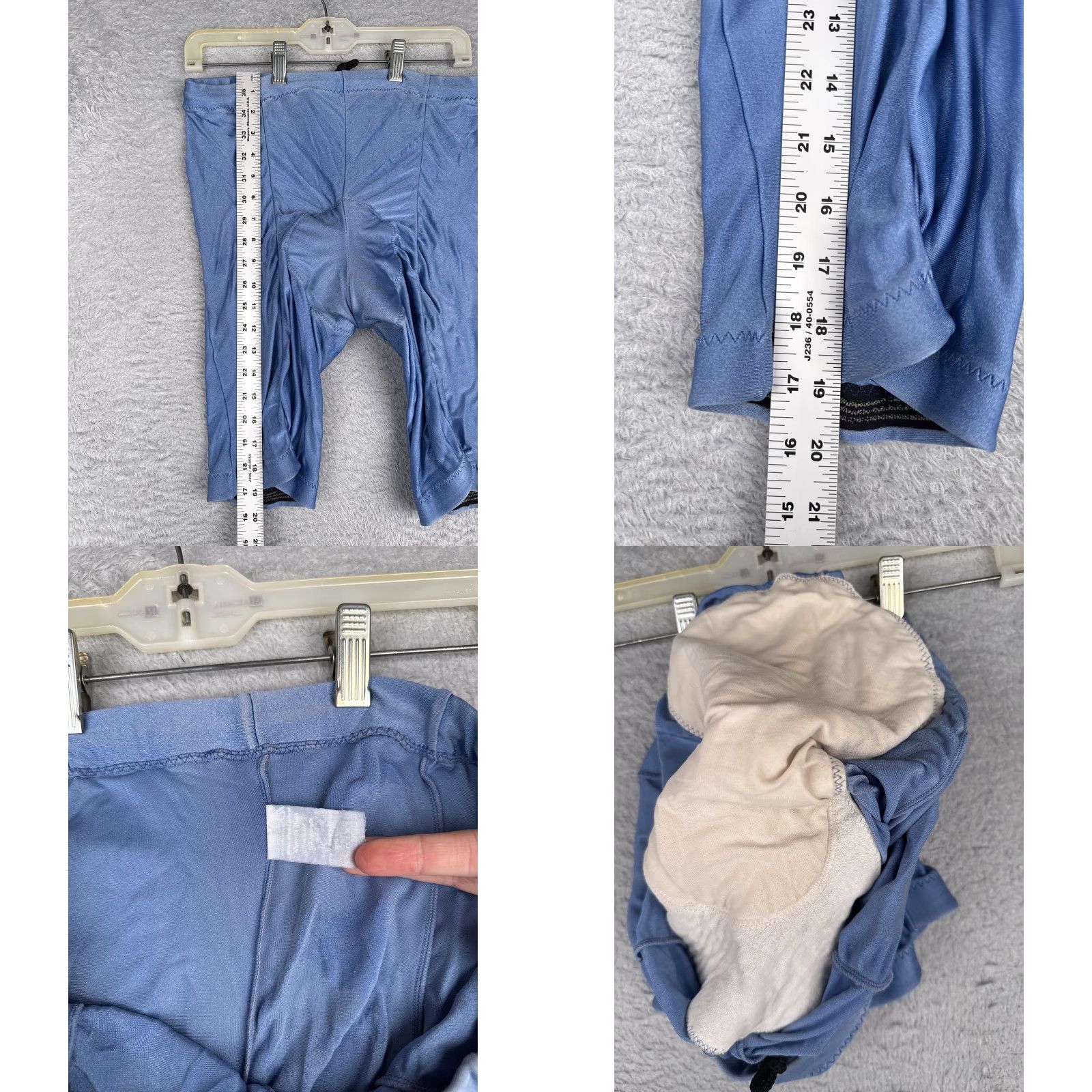 Vintage VINTAGE Boure Cycling Shorts Mens XL Blue Padded Chamois Bike Short Mens Extra Large Blue Padded Chamois Bike Size US 36 / EU 52 - 8 Thumbnail