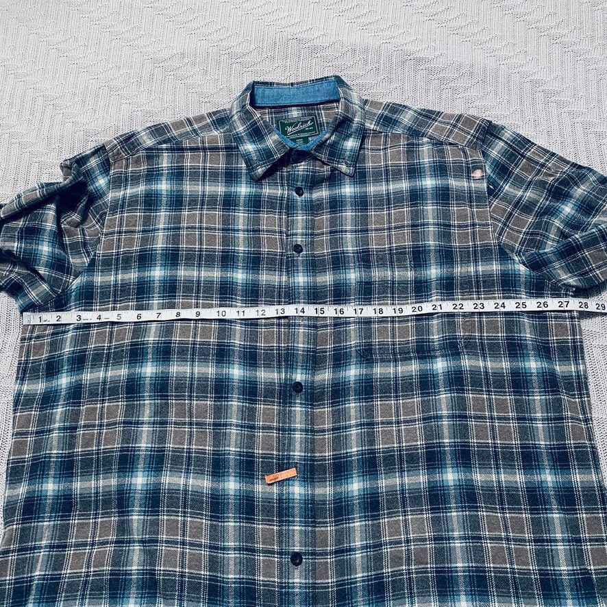 Woolrich Woolen Mills Woolrich brown plaid flannel button down Size US XXL / EU 58 / 5 - 6 Thumbnail