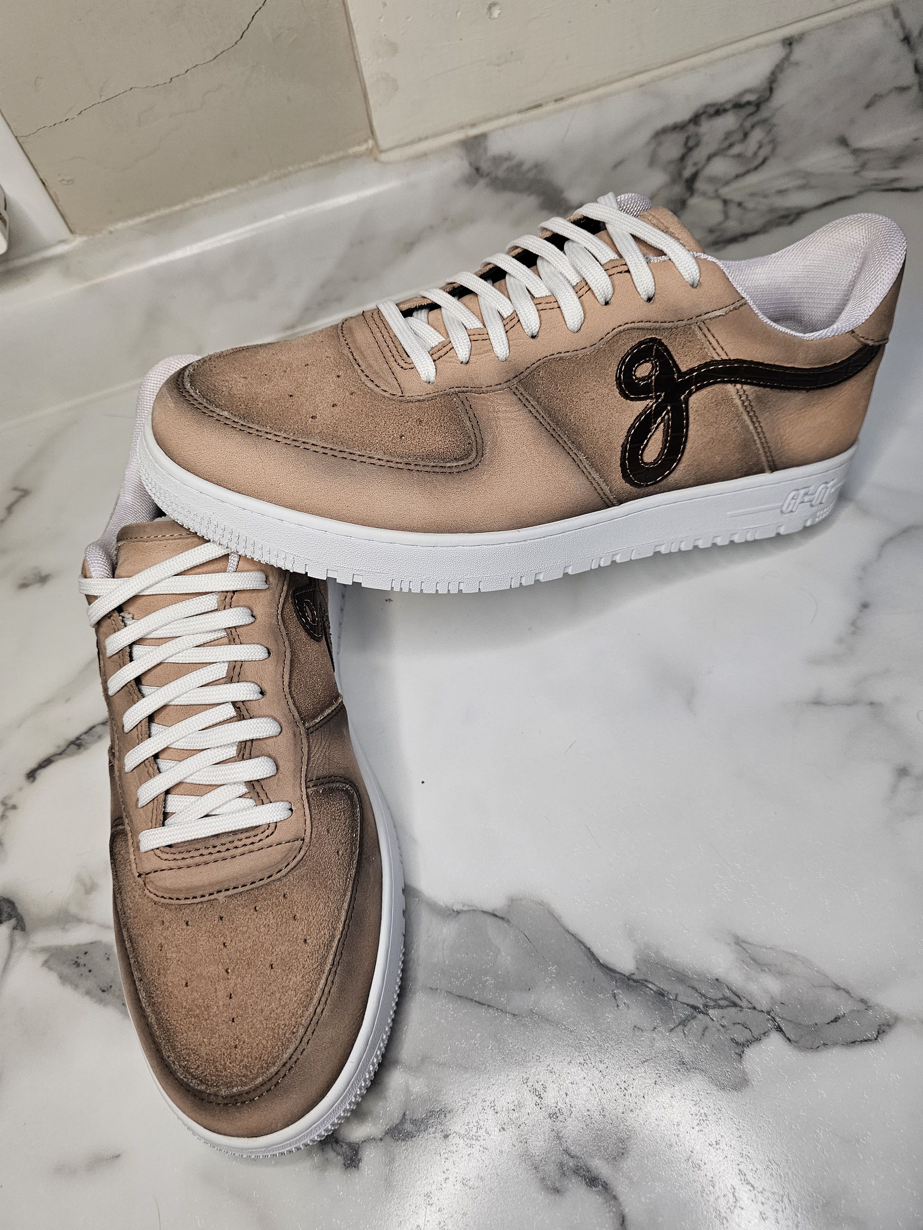 image of John Geiger Unreleased Coffee Gf-01 Shoes in Coffee Brown, Men's (Size 12)
