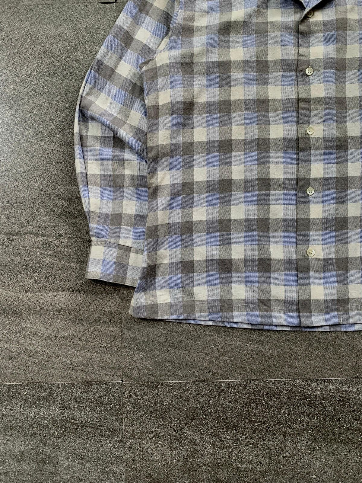 Issey Miyake Plaid Camp Collar Shirts Size US M / EU 48-50 / 2 - 4 Thumbnail