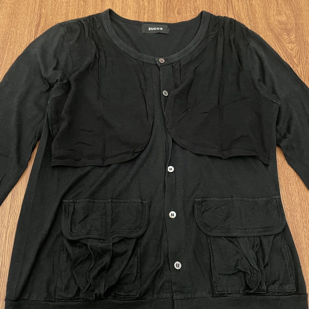 CABANE de ZUCCa × Issey Miyake Zucca black cardigan Size M / US 6-8 / IT 42-44 - 2 Thumbnail