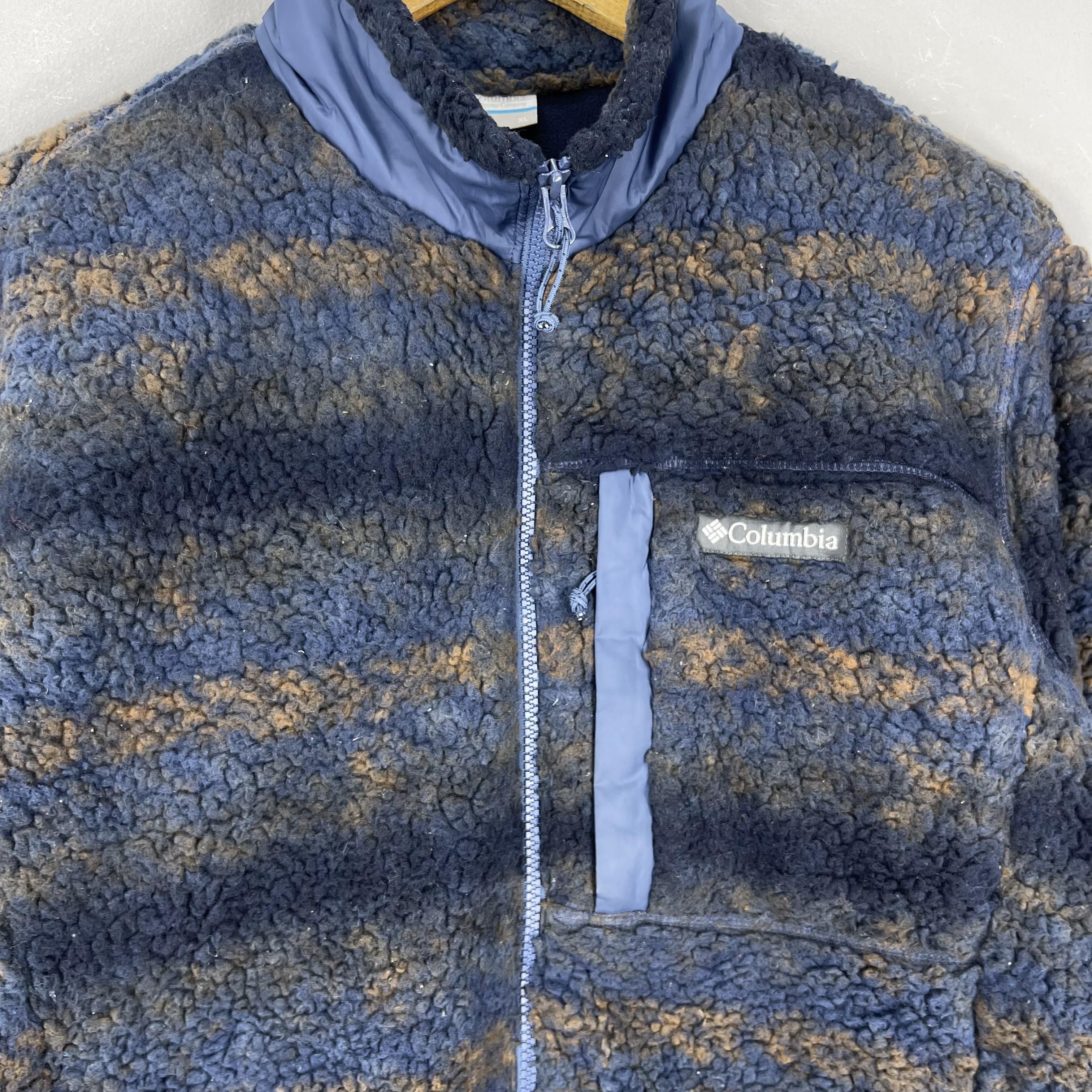 Columbia Vintage 1990s COLUMBIA Steen Mountain Blanket Print Fleece Size US L / EU 52-54 / 3 - 2 Thumbnail