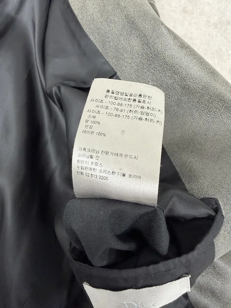 Dior 2010s Dior Eroded Grey Lamb Leather Jacket by Kris Van Assche Size US M / EU 48-50 / 2 - 5 Thumbnail