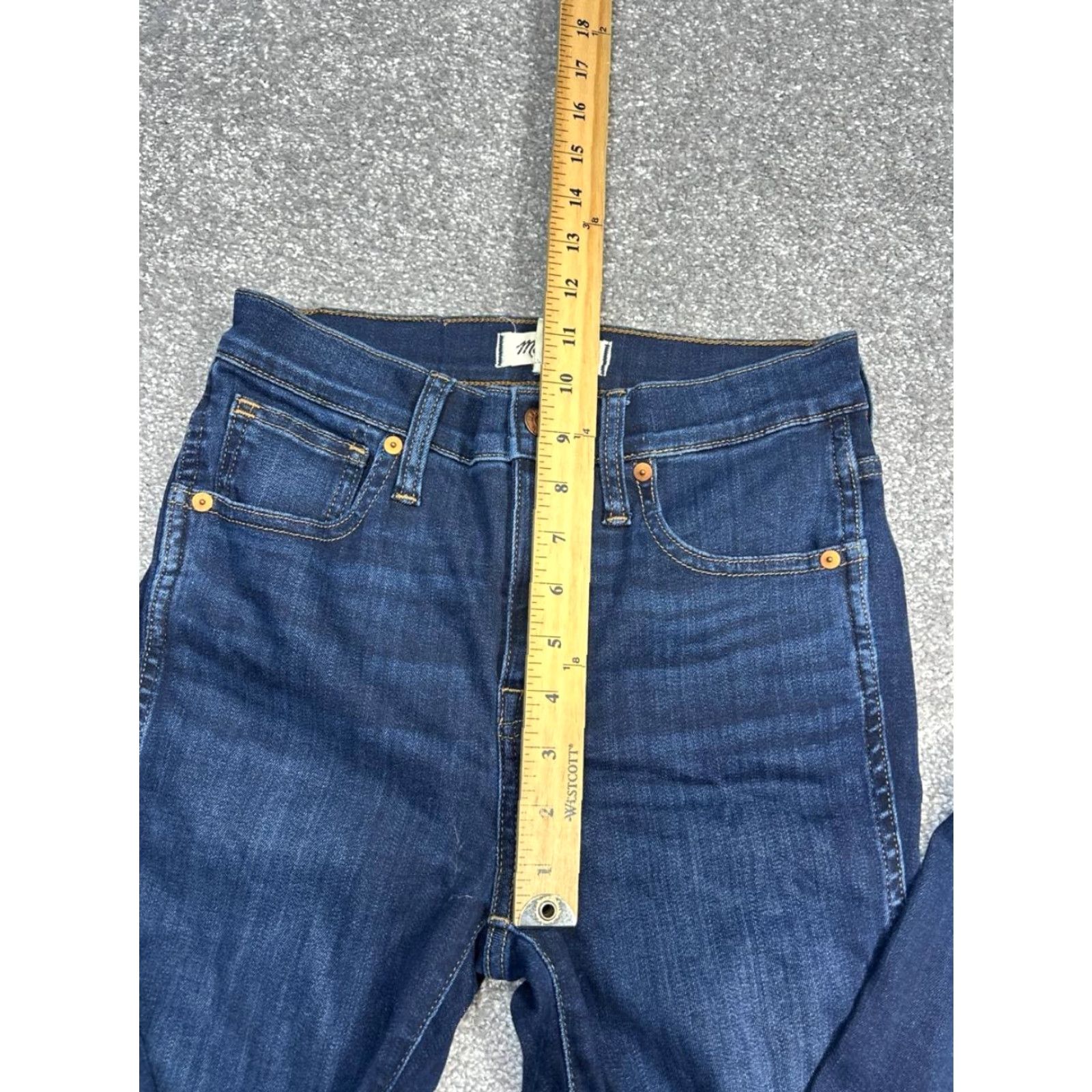Madewell Madewell Jeans 26 Tall Blue Denim Mid Rise 10'' High Rise Skinny 25x30 Womens Size 26" / US 2 / IT 38 - 5 Thumbnail
