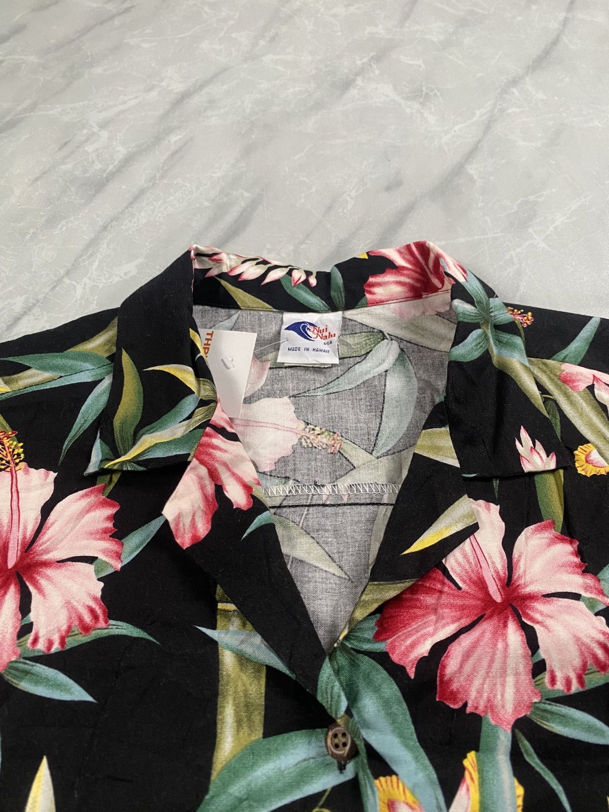 Other Rare Vintage 90s Nui Nalu Hawaiian Floral Open Collar Size US S / EU 44-46 / 1 - 4 Thumbnail